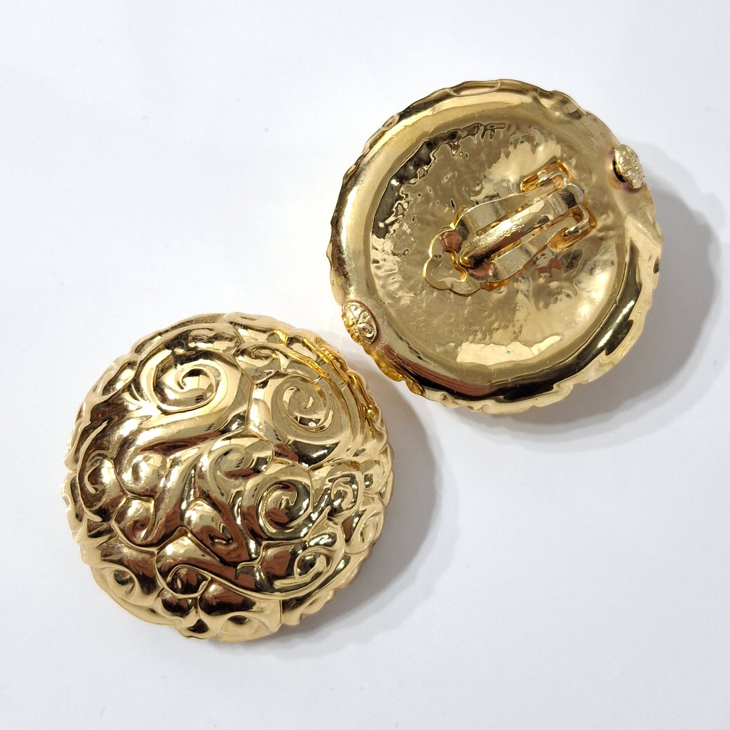 XL Yves Saint Laurent Gold Plated Earrings