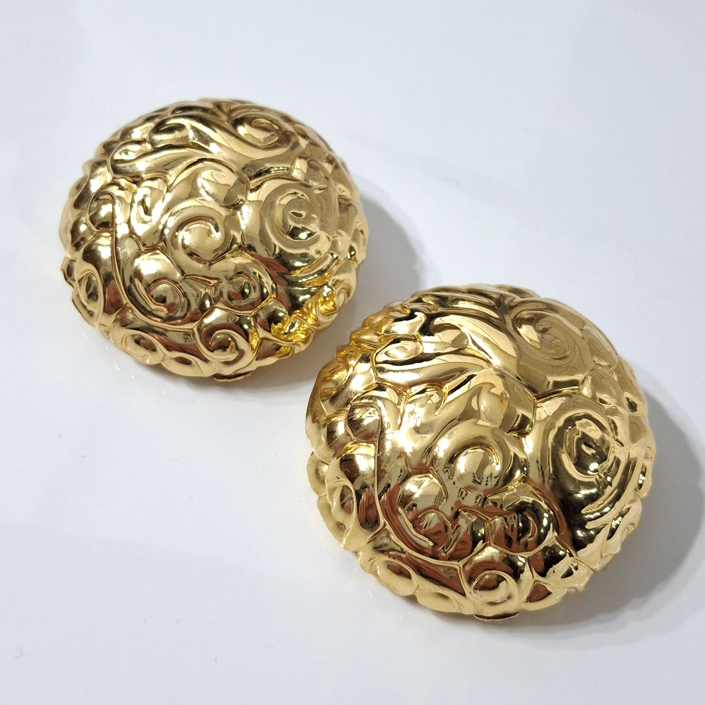 XL Yves Saint Laurent Gold Plated Earrings