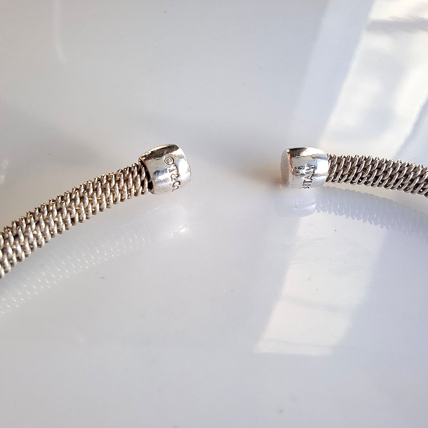 Vintage Tiffany & Co Hallmarked Sterling Silver Key Charm Bracelet