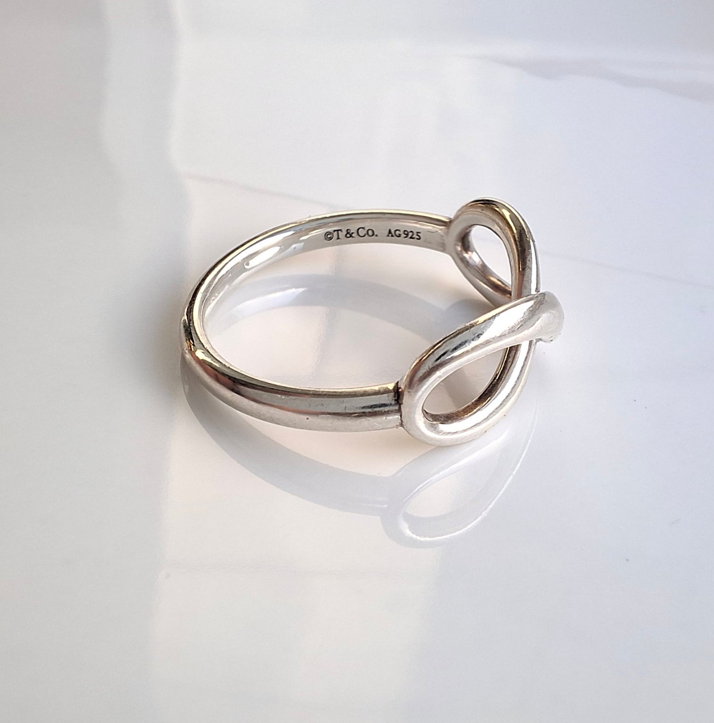 Tiffany & Co. Infinity Ring in Solid Sterling Siver