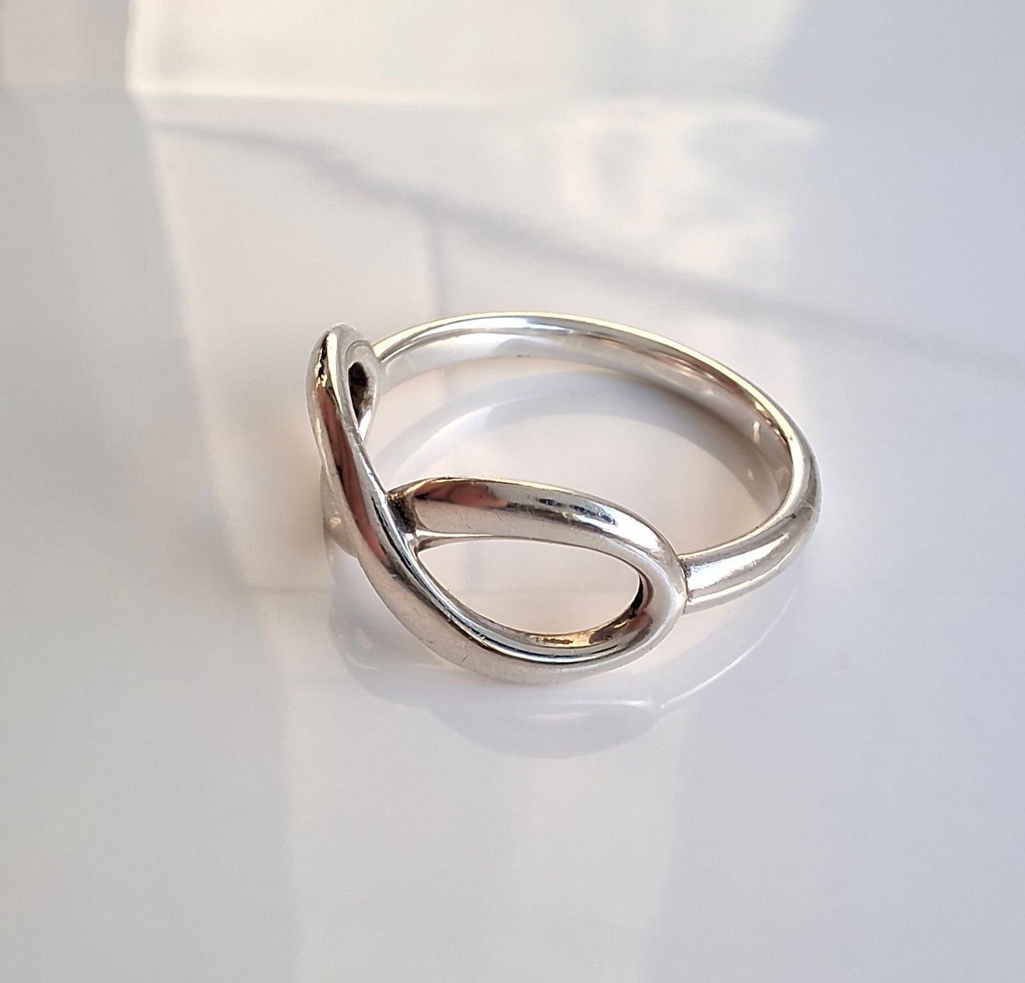 Tiffany & Co. Infinity Ring in Solid Sterling Siver