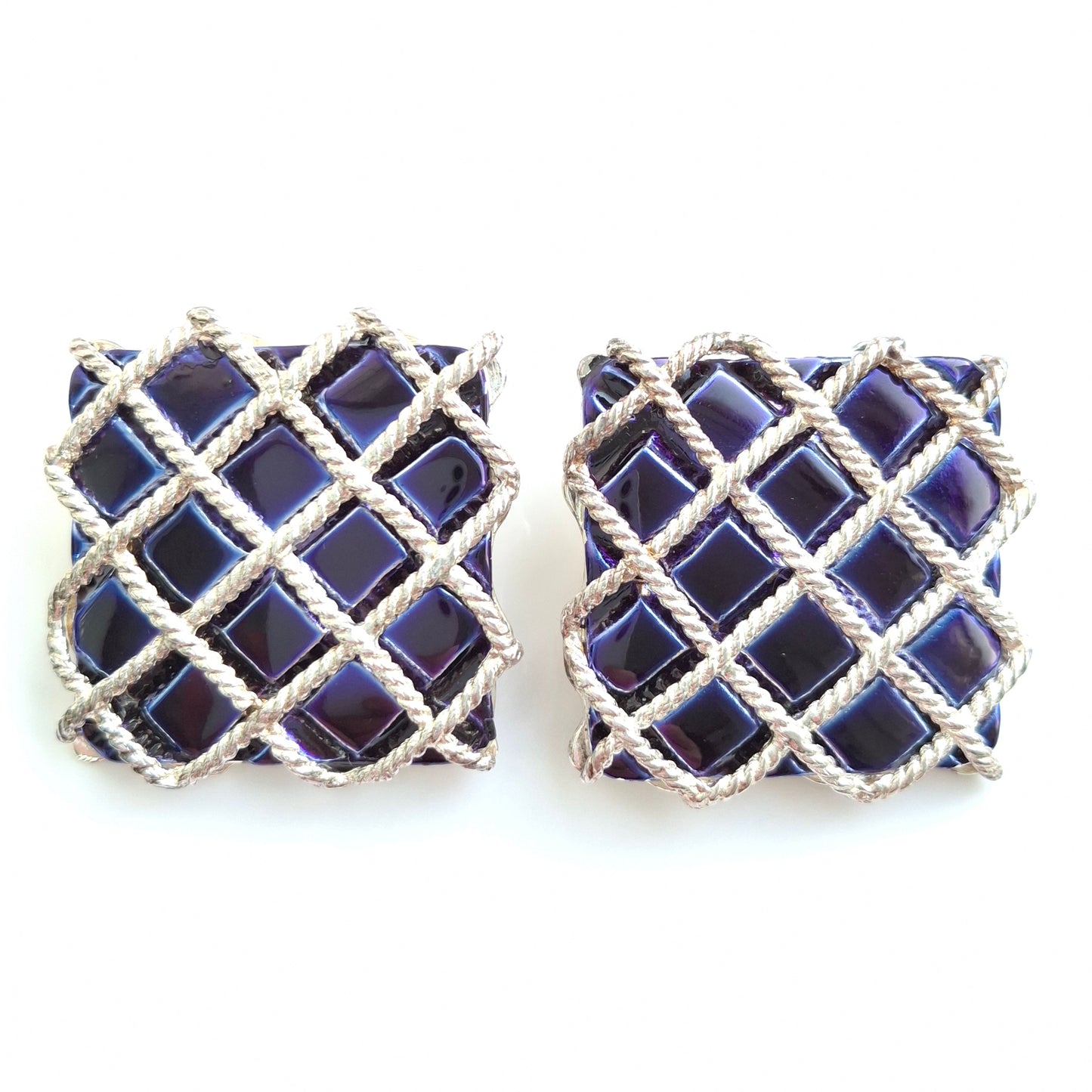 XL Yves Saint Laurent Vintage Clip-on Earrings