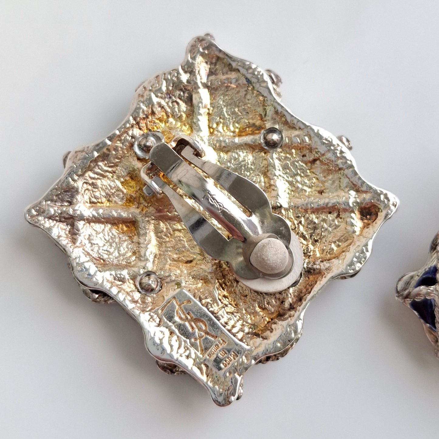 XL Yves Saint Laurent Vintage Clip-on Earrings