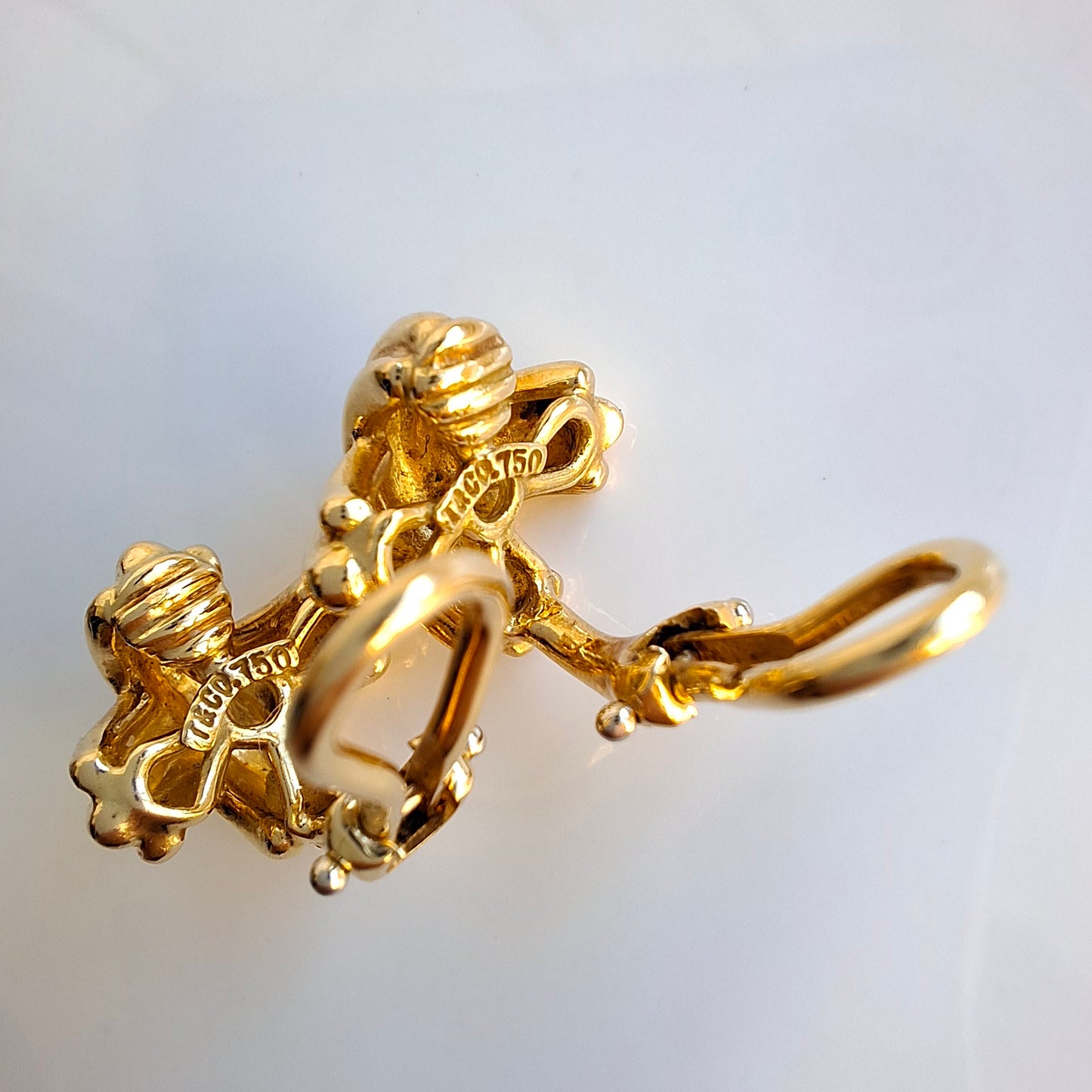 Vintage Tiffany & Co Signature X Clip-on Earrings in Solid 18k Gold