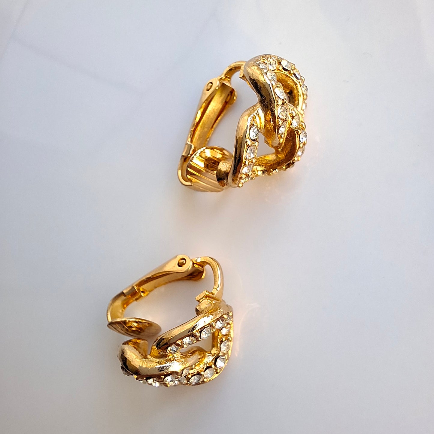 Vintage Christian Dior Figure Eight Earrings