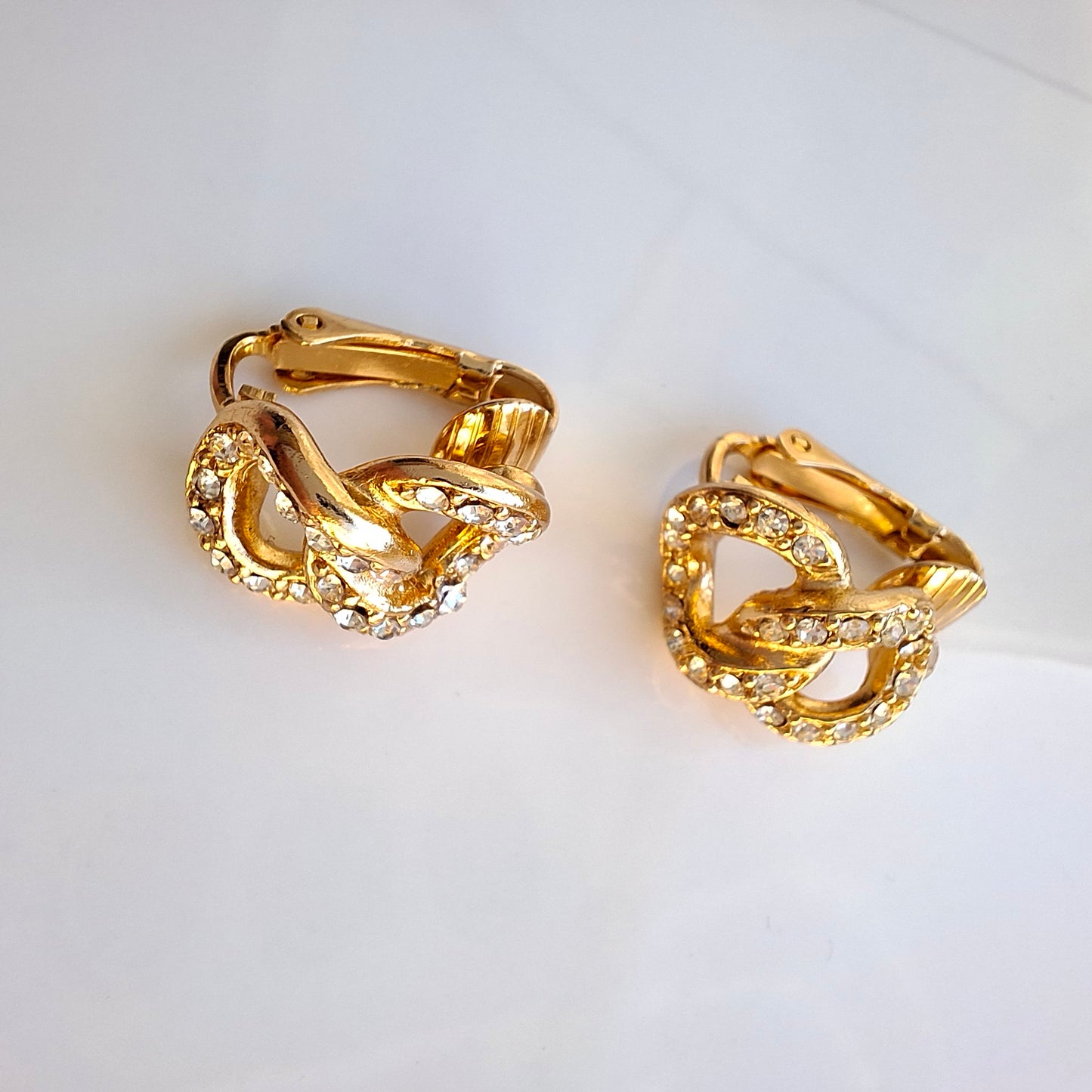 Vintage Christian Dior Figure Eight Earrings
