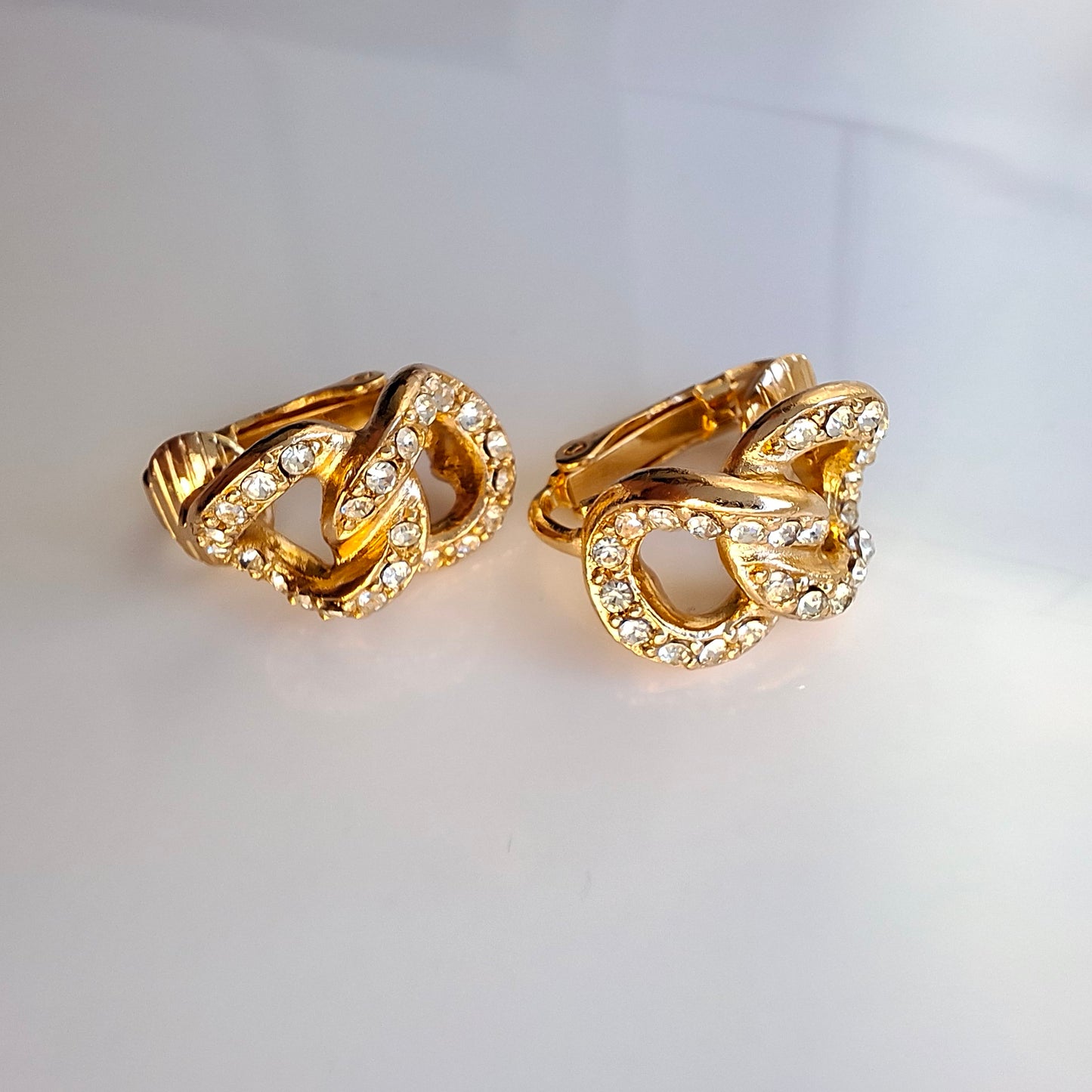 Vintage Christian Dior Figure Eight Earrings
