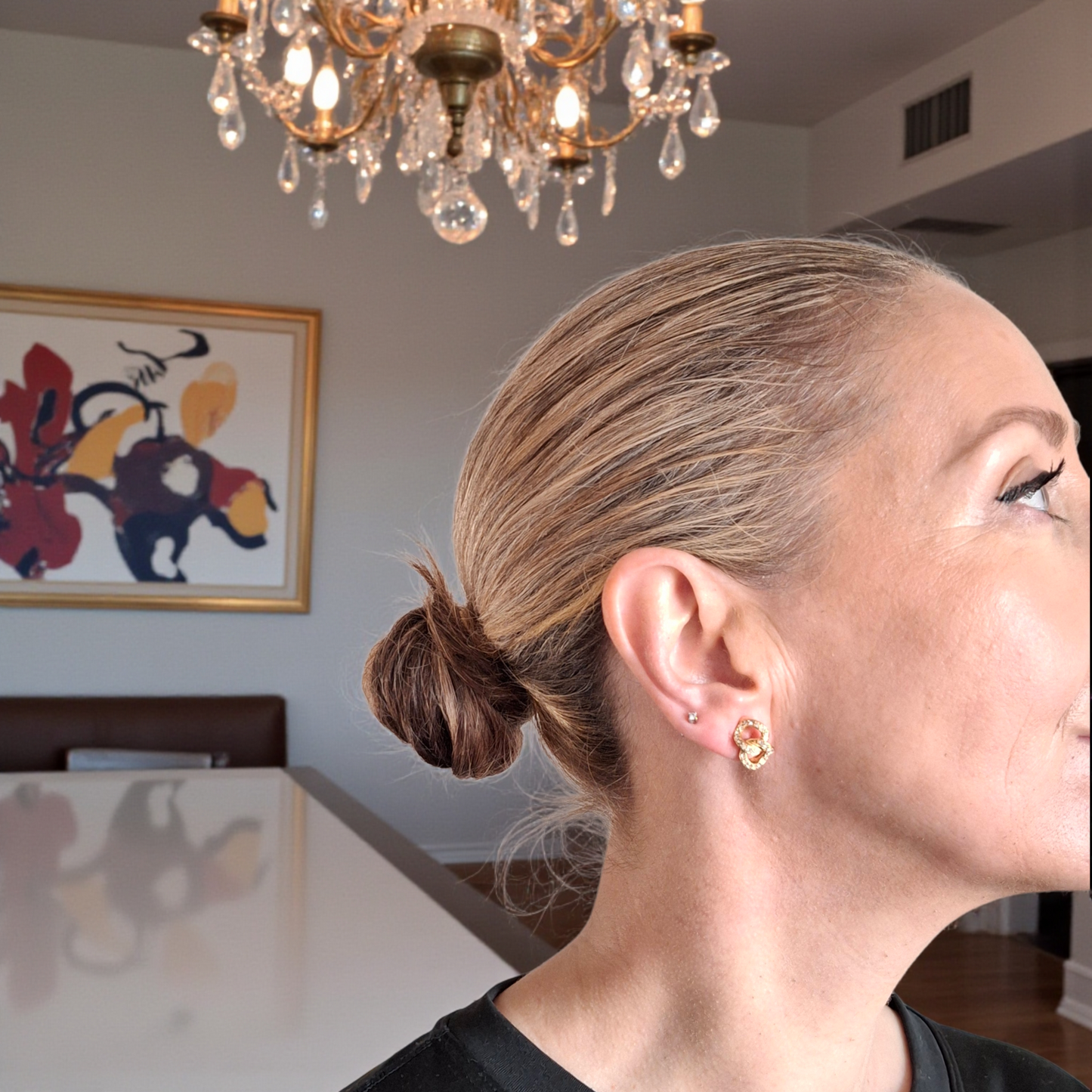 Vintage Christian Dior Figure Eight Earrings