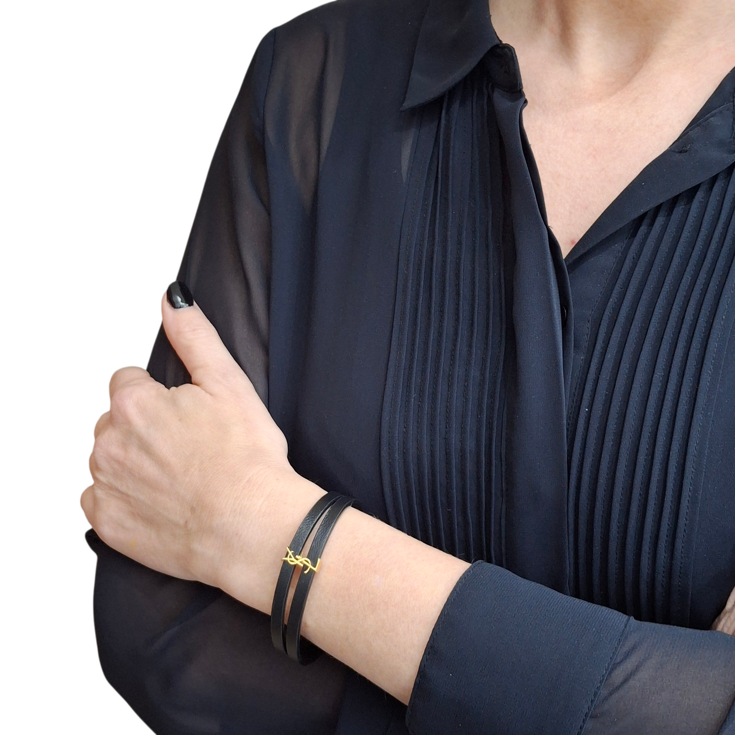 Yves Saint Laurent YSL Logo Cassandra Bracelet