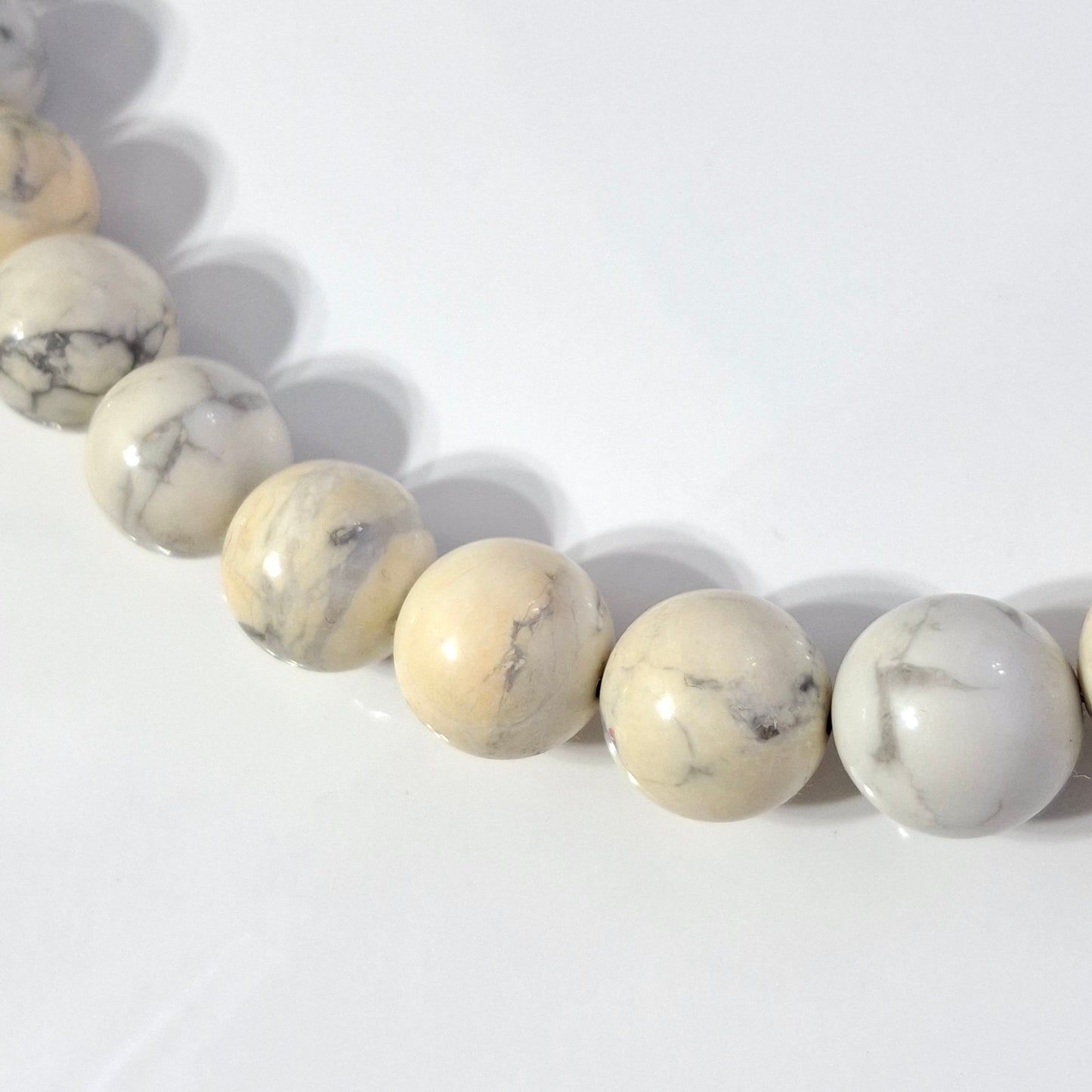 Vintage Tiffany & Co Howlite Necklace with Sterling Silver Toggle Clasp