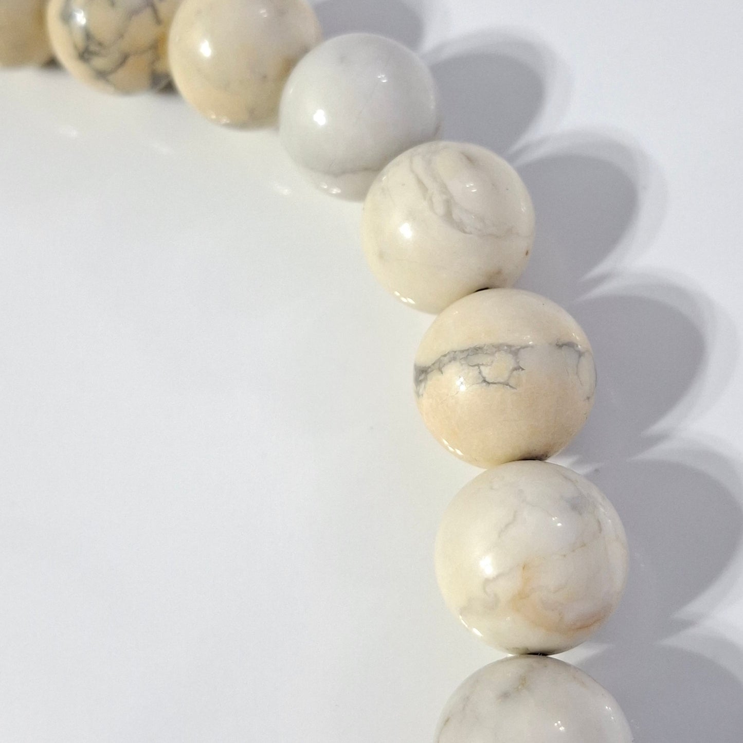 Vintage Tiffany & Co Howlite Necklace with Sterling Silver Toggle Clasp