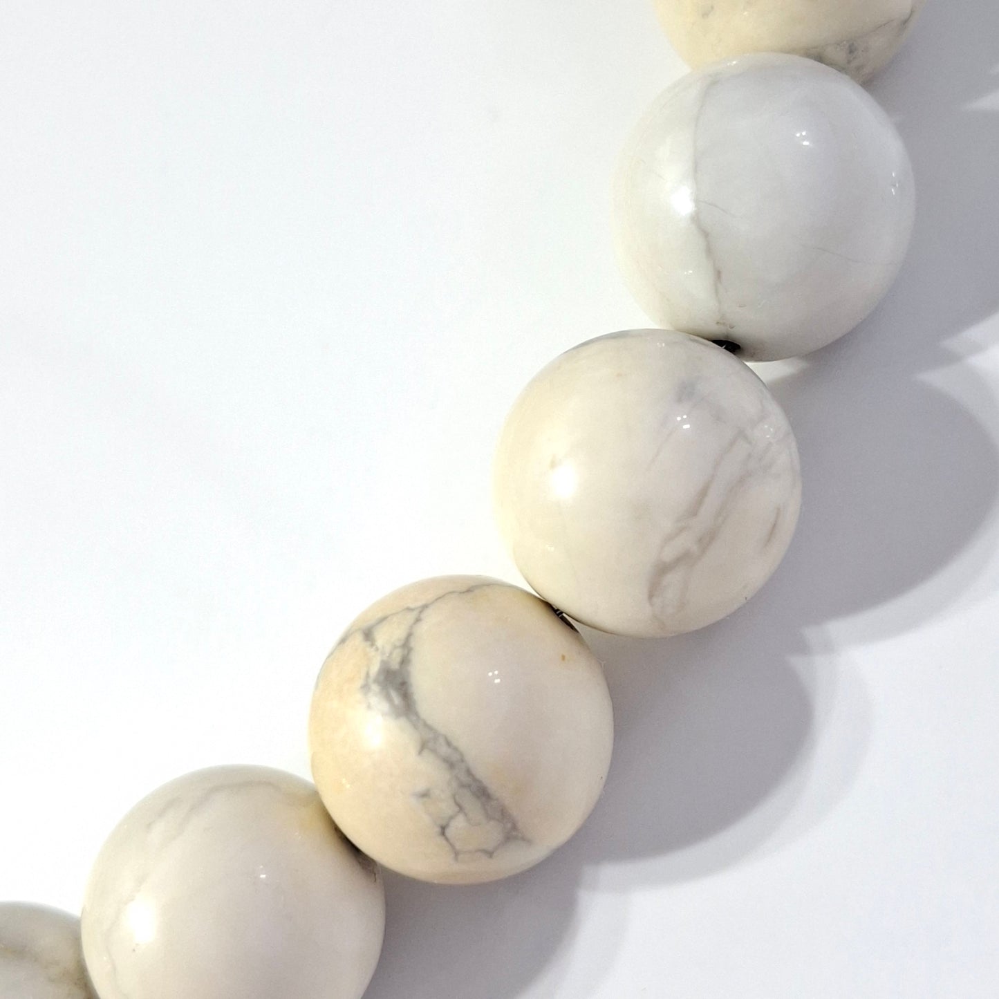 Vintage Tiffany & Co Howlite Necklace with Sterling Silver Toggle Clasp