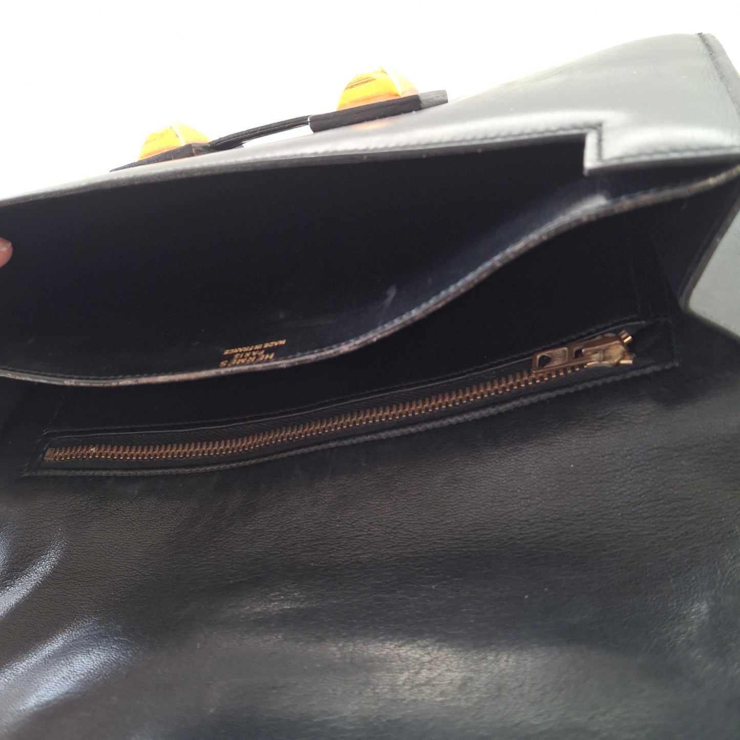 Vintage Hermes Medor Leather Clutch Bag