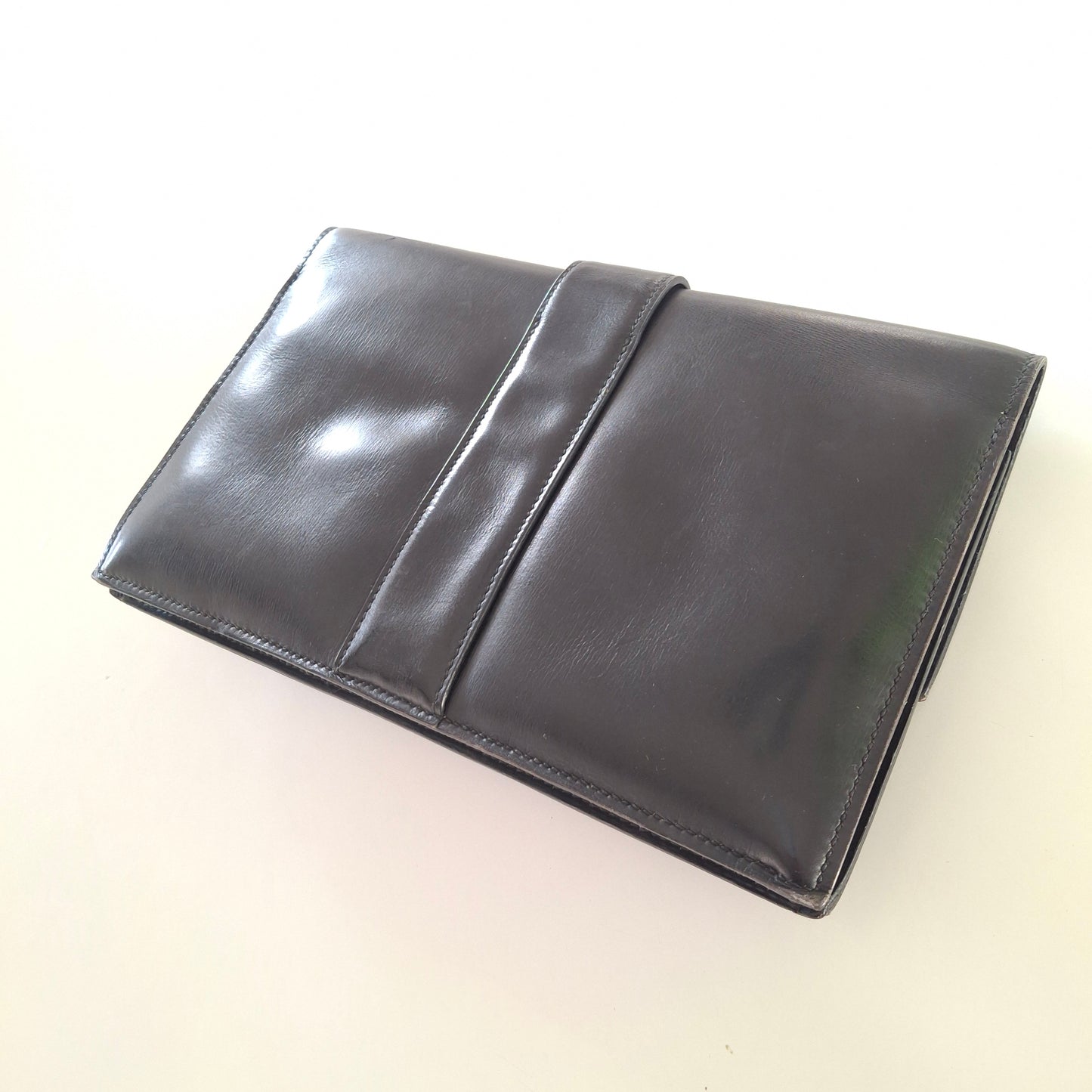 Vintage Hermes Medor Leather Clutch Bag