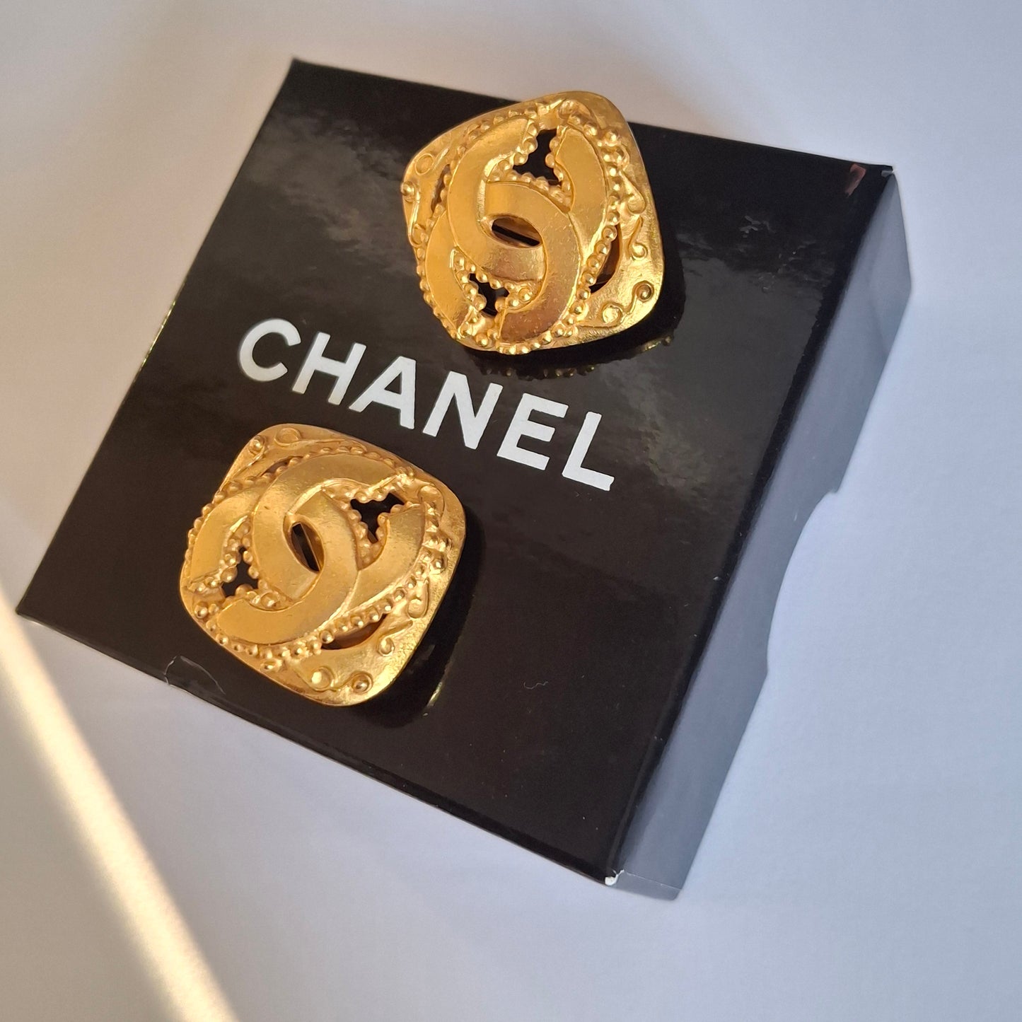 Vintage Chanel CC Logo Clip-on Earrings