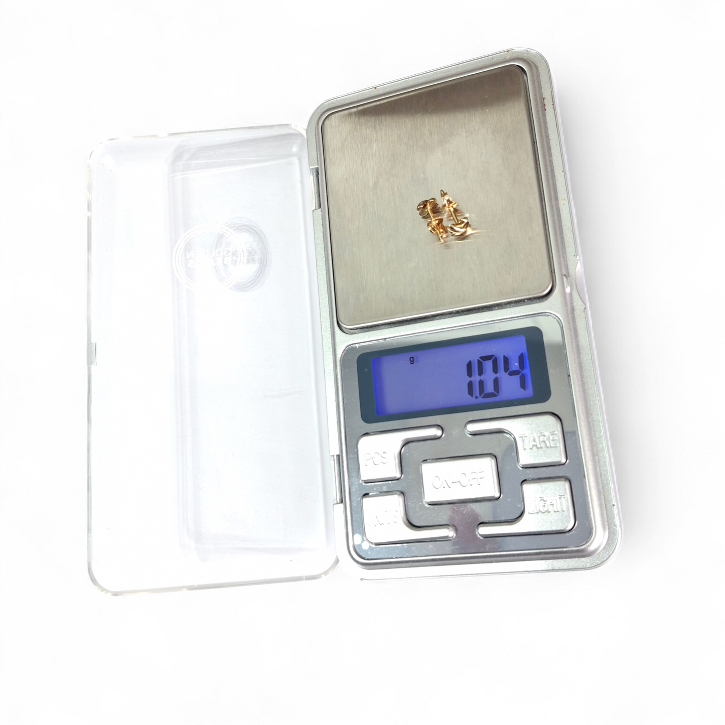 Vintage Tiffany & Co Cross Stitch Stud Earrings in Solid 18k Gold