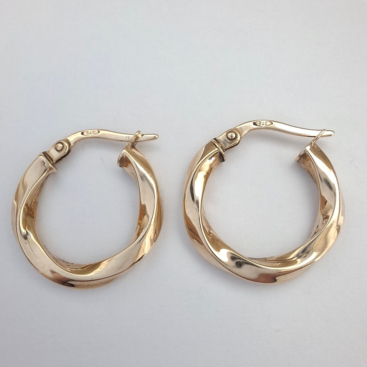 Vintage 9ct Gold Hoop Earrings