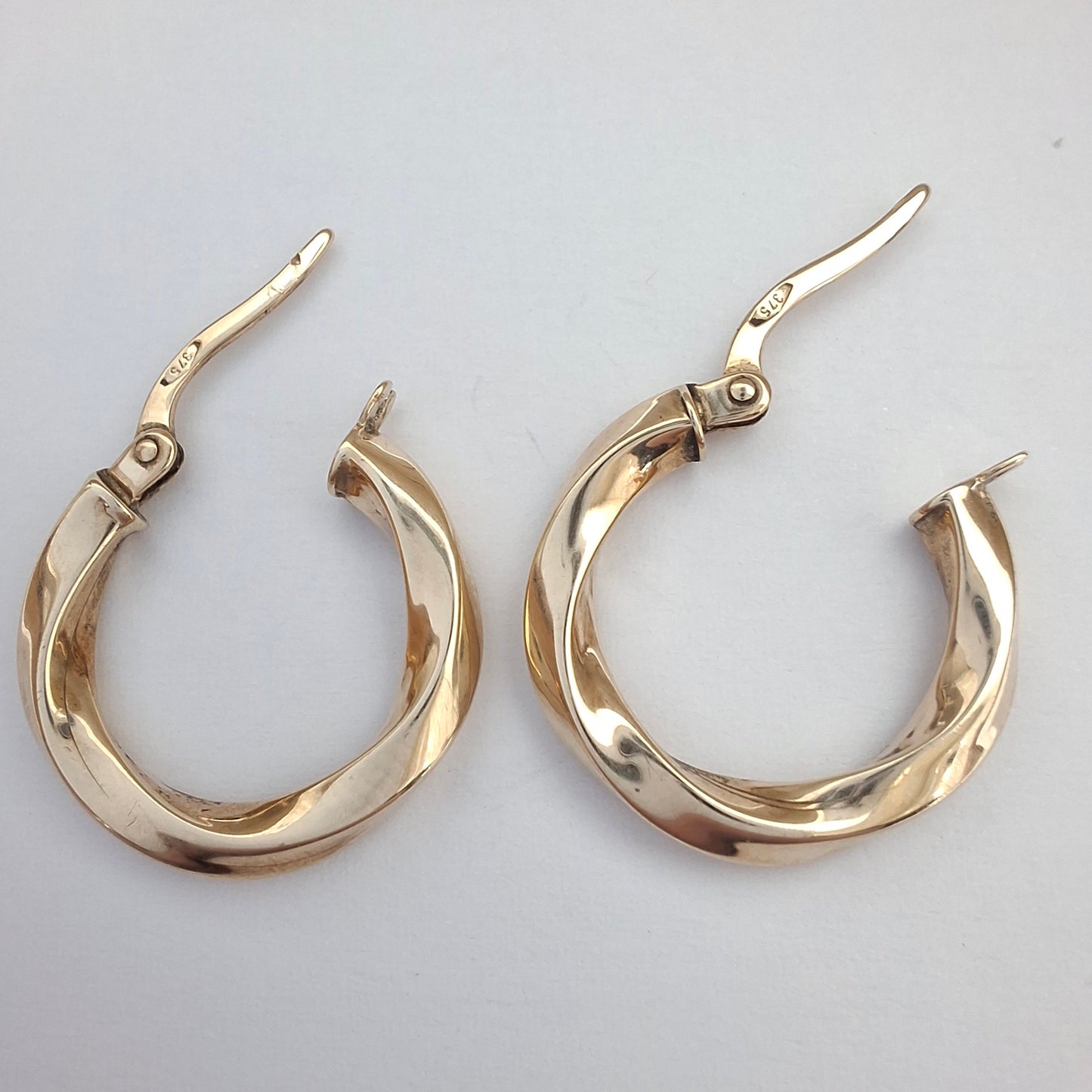 Vintage 9ct Gold Hoop Earrings