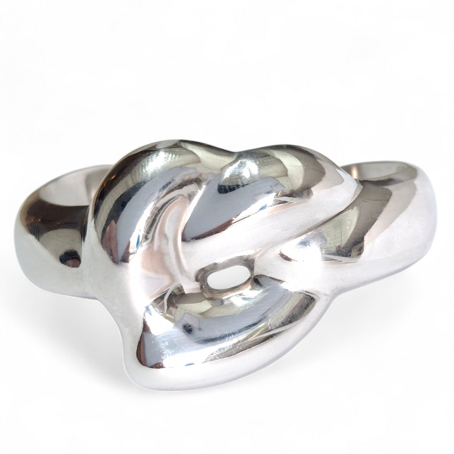 Vintage 1978 Elsa Peretti Love Knot Cuff Bracelet in 925 Sterling Silver