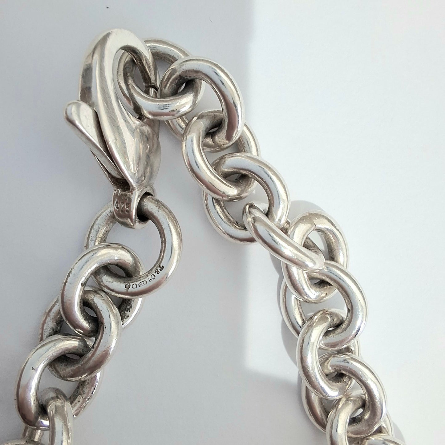Vintage Tiffany & Co. Winged Cherub Angel Charm Bracelet in Hallmarked Sterling Silver