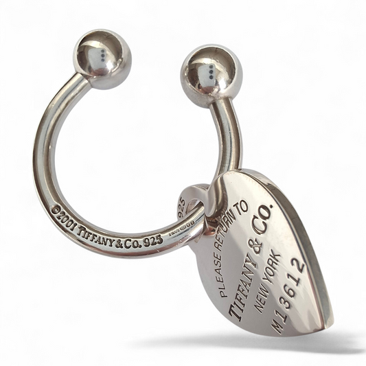 Vintage Return to Tiffany Sterling Silver Screwball Key Ring