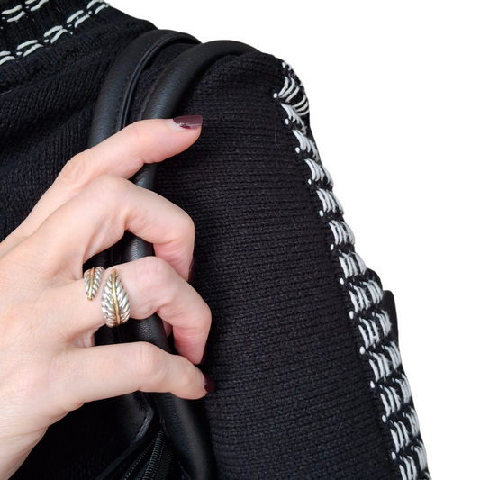 Vintage Tiffany & Co Feather Ring in 925 Sterling Silver and 18k Gold