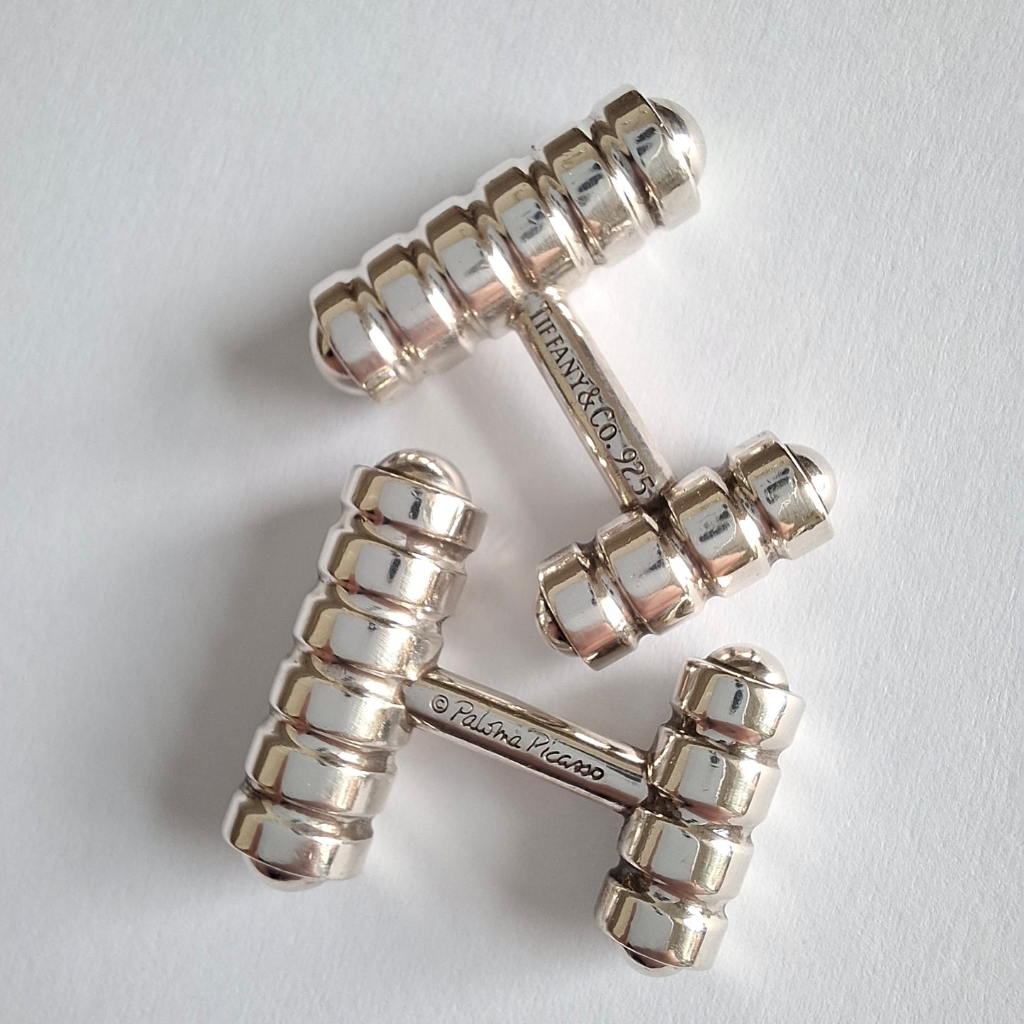 Vintage Paloma Picasso Tiffany & Co 925 Sterling Silver Cufflinks