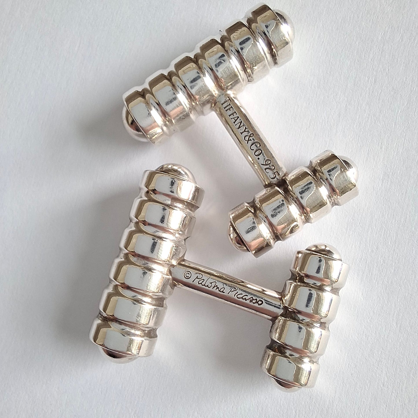 Vintage Paloma Picasso Tiffany & Co 925 Sterling Silver Cufflinks
