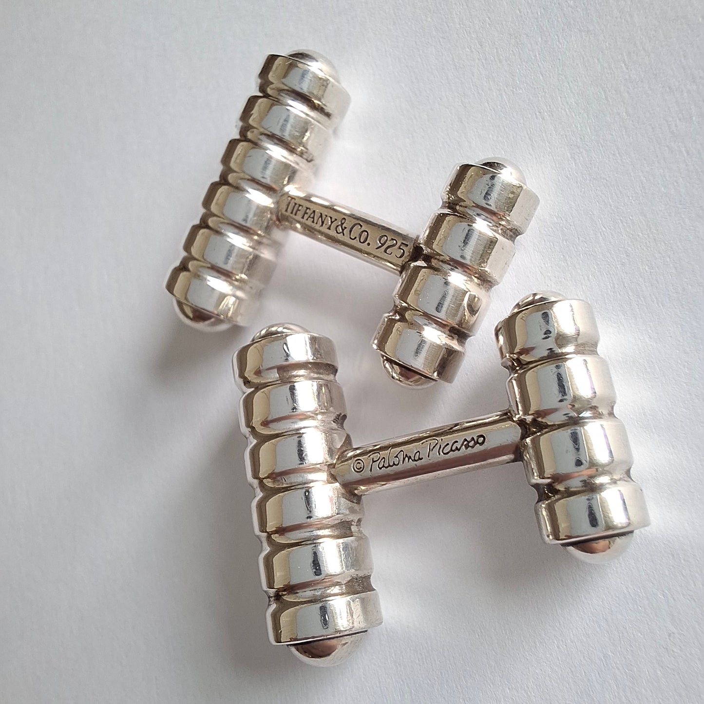 Vintage Paloma Picasso Tiffany & Co 925 Sterling Silver Cufflinks