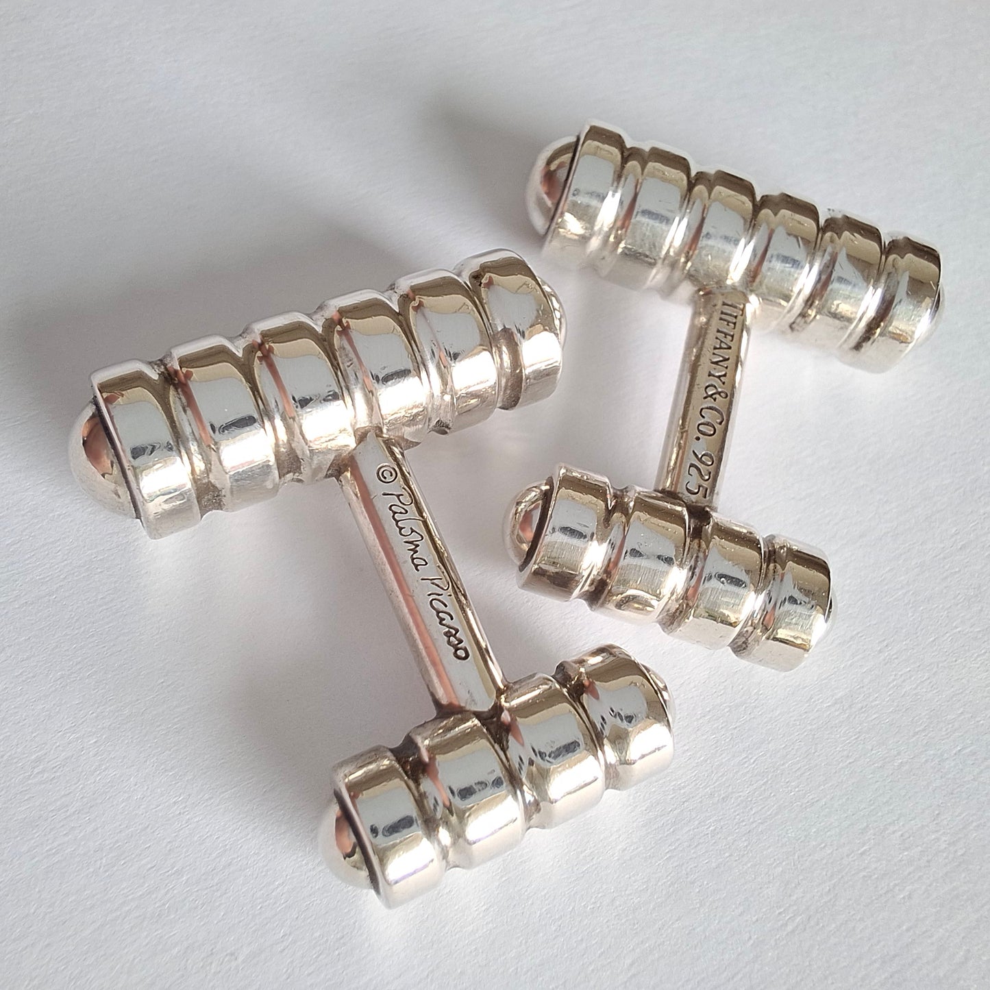 Vintage Paloma Picasso Tiffany & Co 925 Sterling Silver Cufflinks