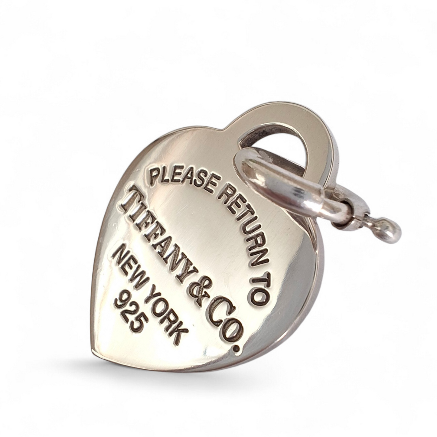 Vintage Return to Tiffany Heart Tag Charm in 925 Sterling Silver