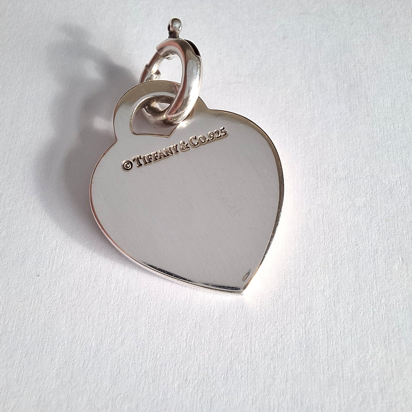 Vintage Return to Tiffany Heart Tag Charm in 925 Sterling Silver