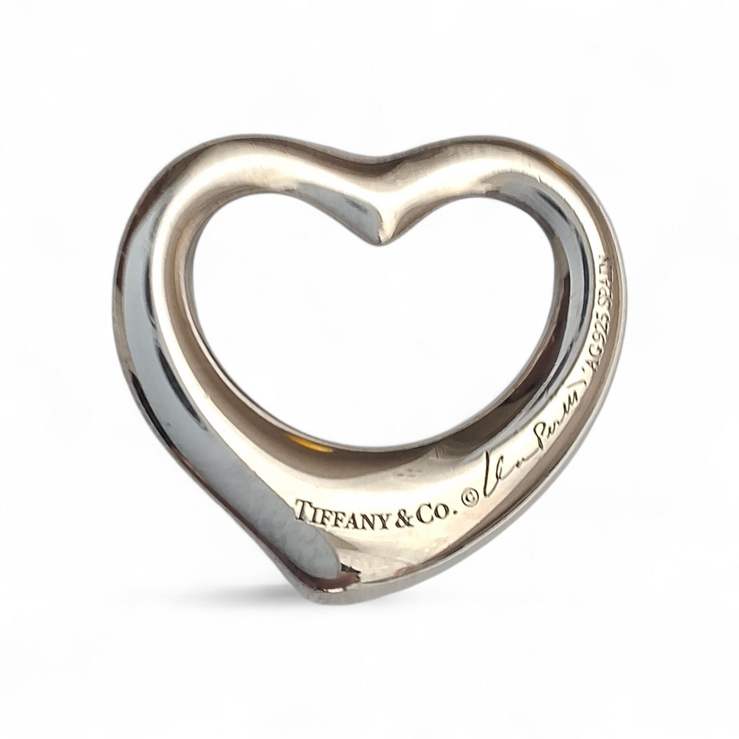 Elsa Peretti Open Heart Pendant Charm in 925 Sterling Silver