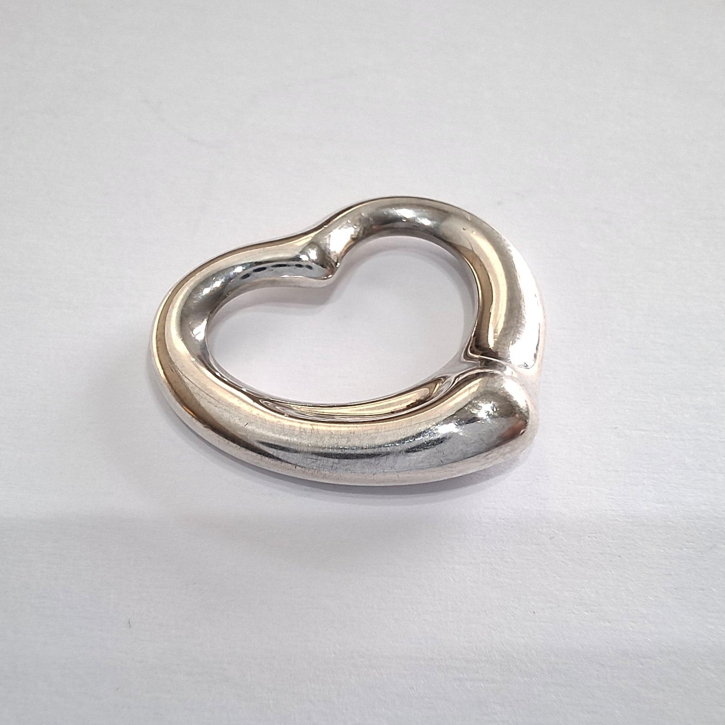 Elsa Peretti Open Heart Pendant Charm in 925 Sterling Silver