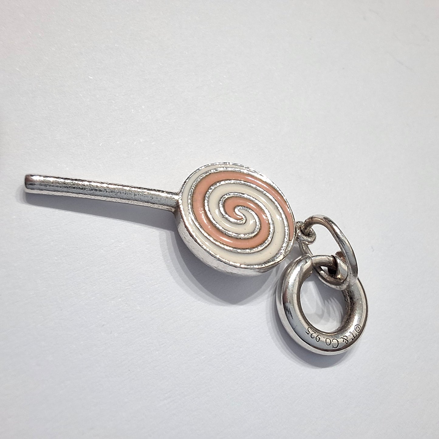 Vintage Tiffany & Co. Pink Candy Lollipop Charm