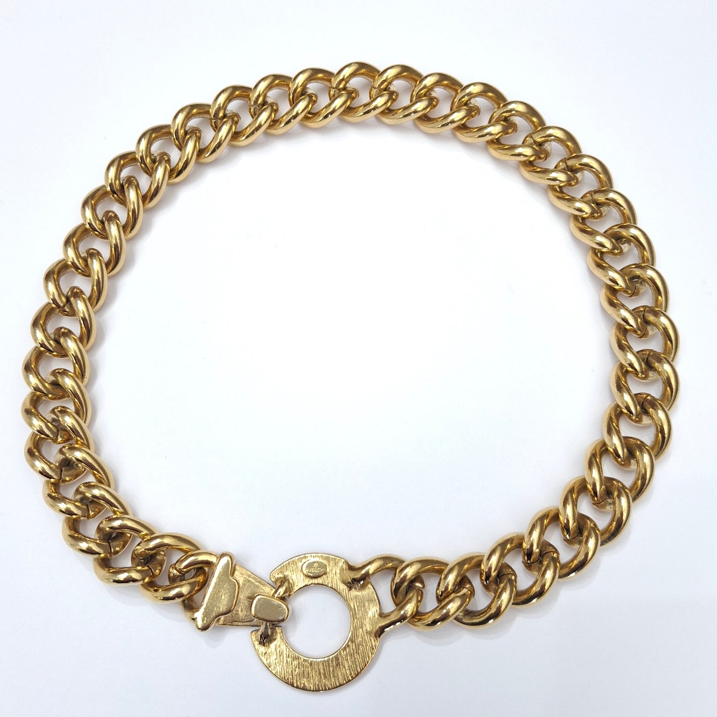 Vintage Givenchy Paris Gold Plated Chunky Necklace