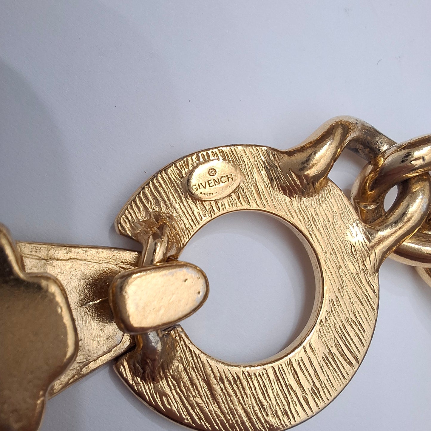 Vintage Givenchy Paris Gold Plated Chunky Necklace