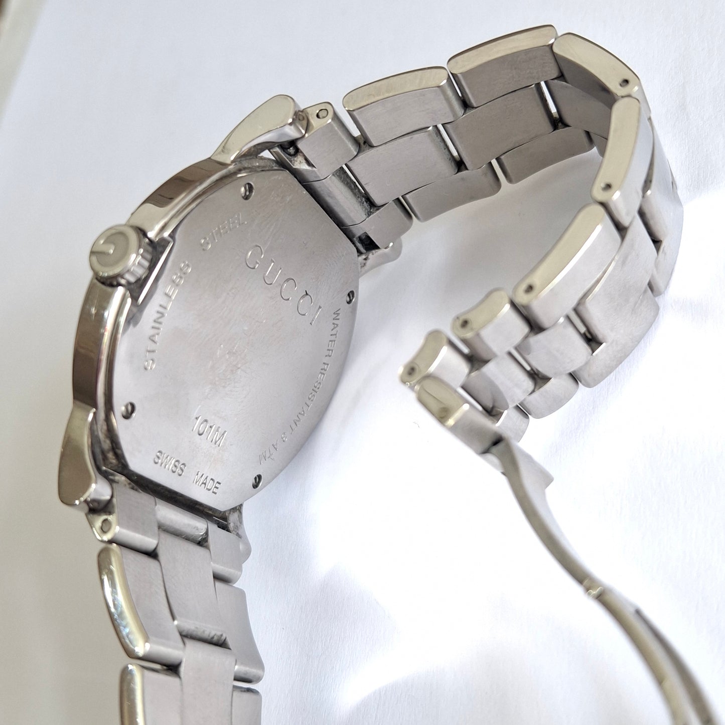 Gucci 41mm G Logo Swiss Made 101M Day / Date Watch