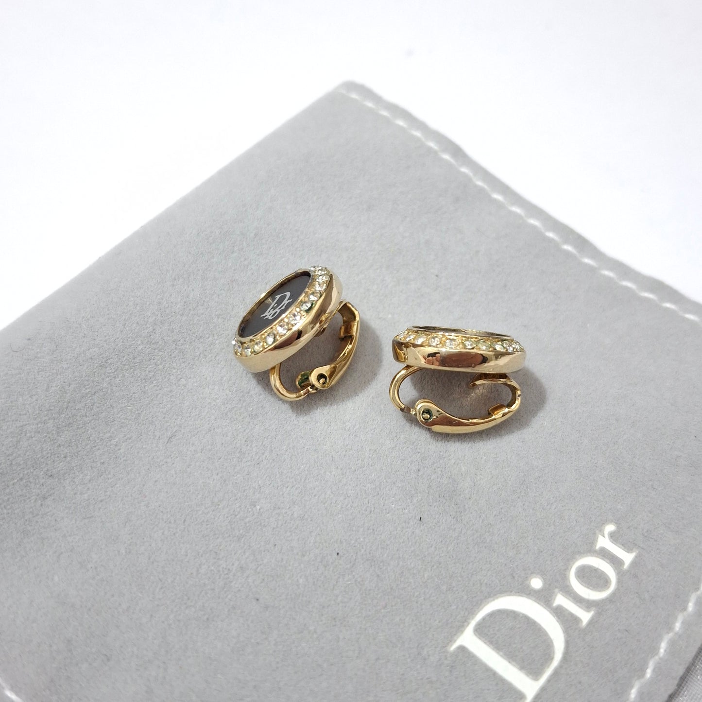 Vintage Christian Dior Clip-on Stud Earrings