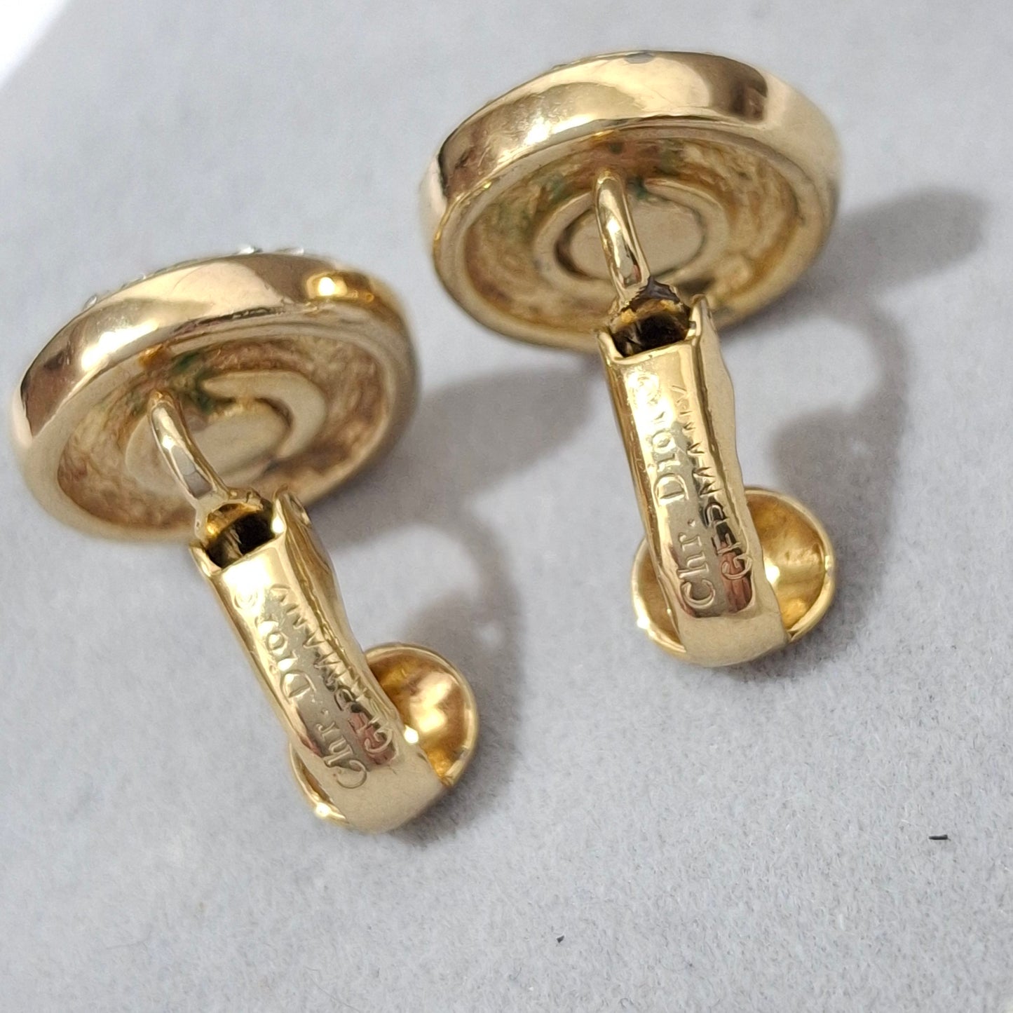 Vintage Christian Dior Clip-on Stud Earrings