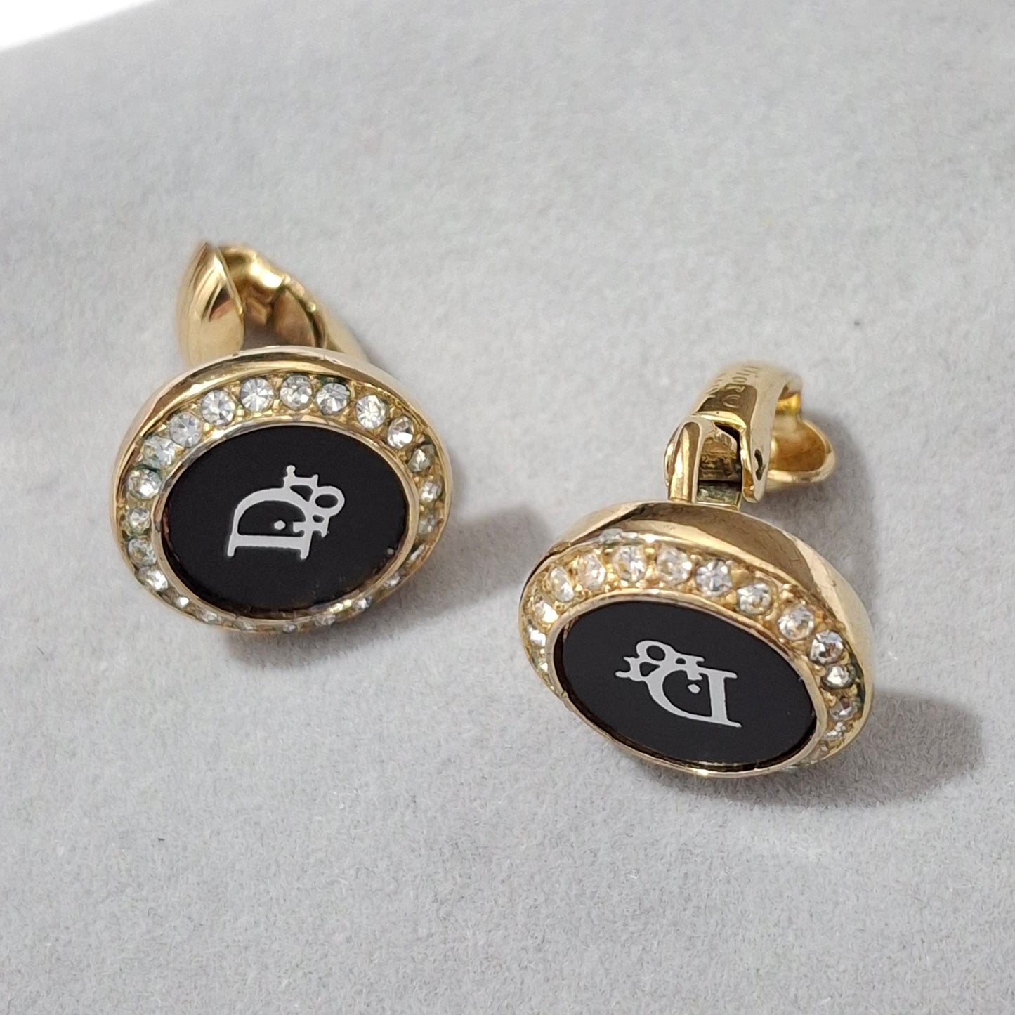 Vintage Christian Dior Clip-on Stud Earrings