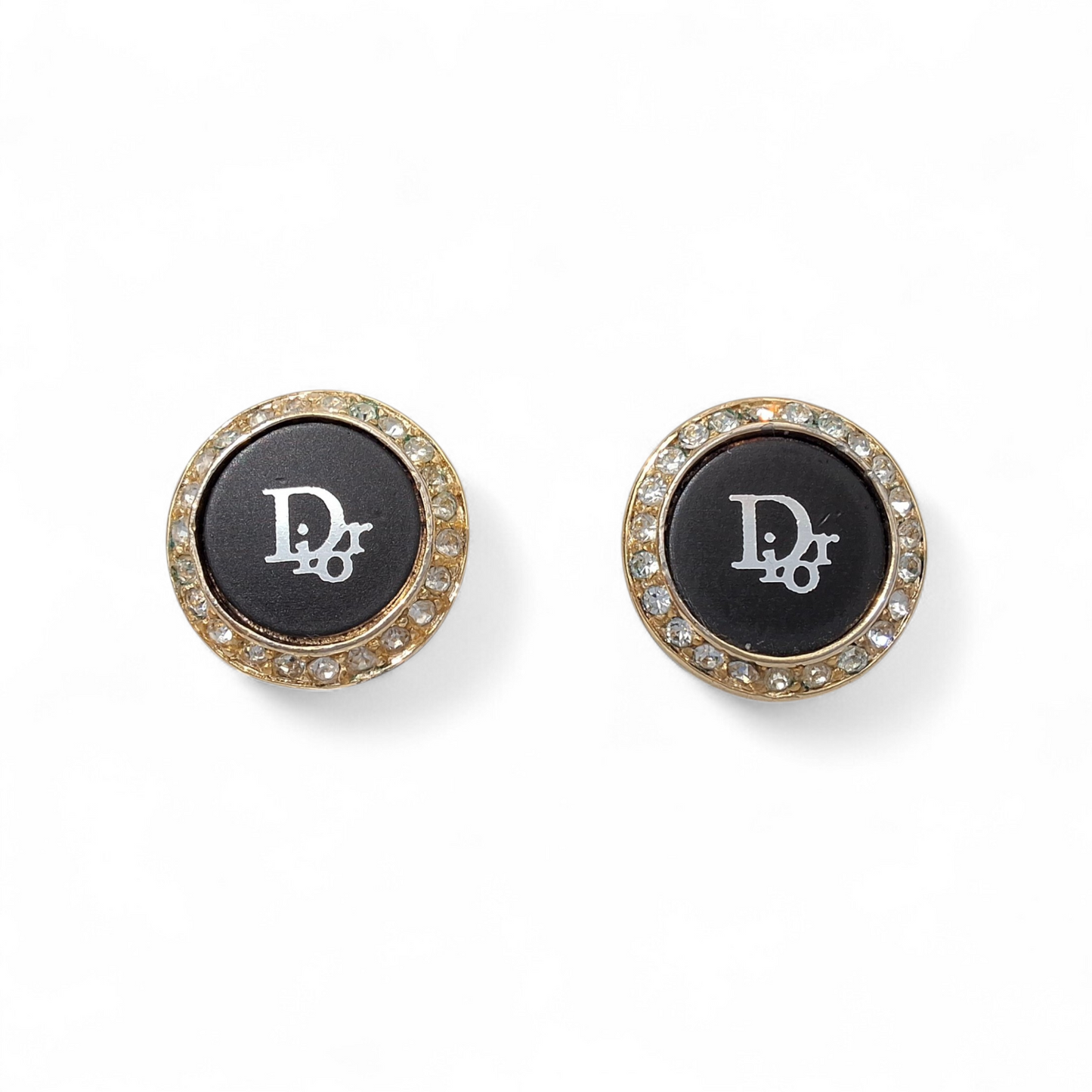 Vintage Christian Dior Clip-on Stud Earrings