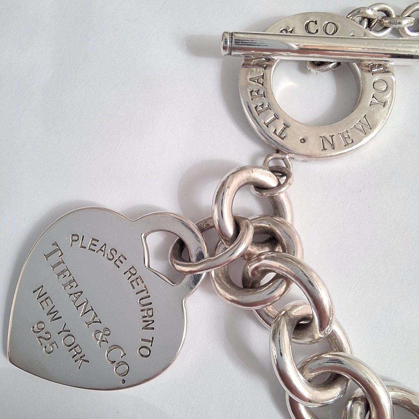 Tiffany & Co. Return to Tiffany Silver Heart Tag Toggle Bracelet