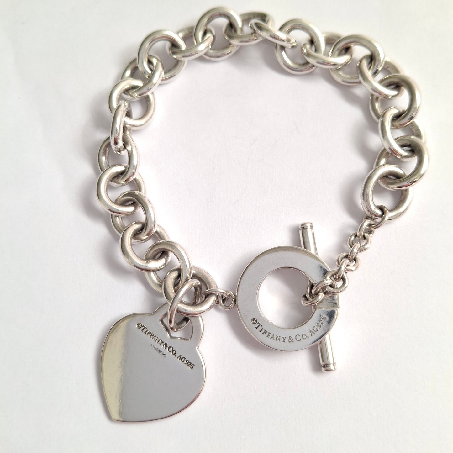 Tiffany & Co. Return to Tiffany Silver Heart Tag Toggle Bracelet