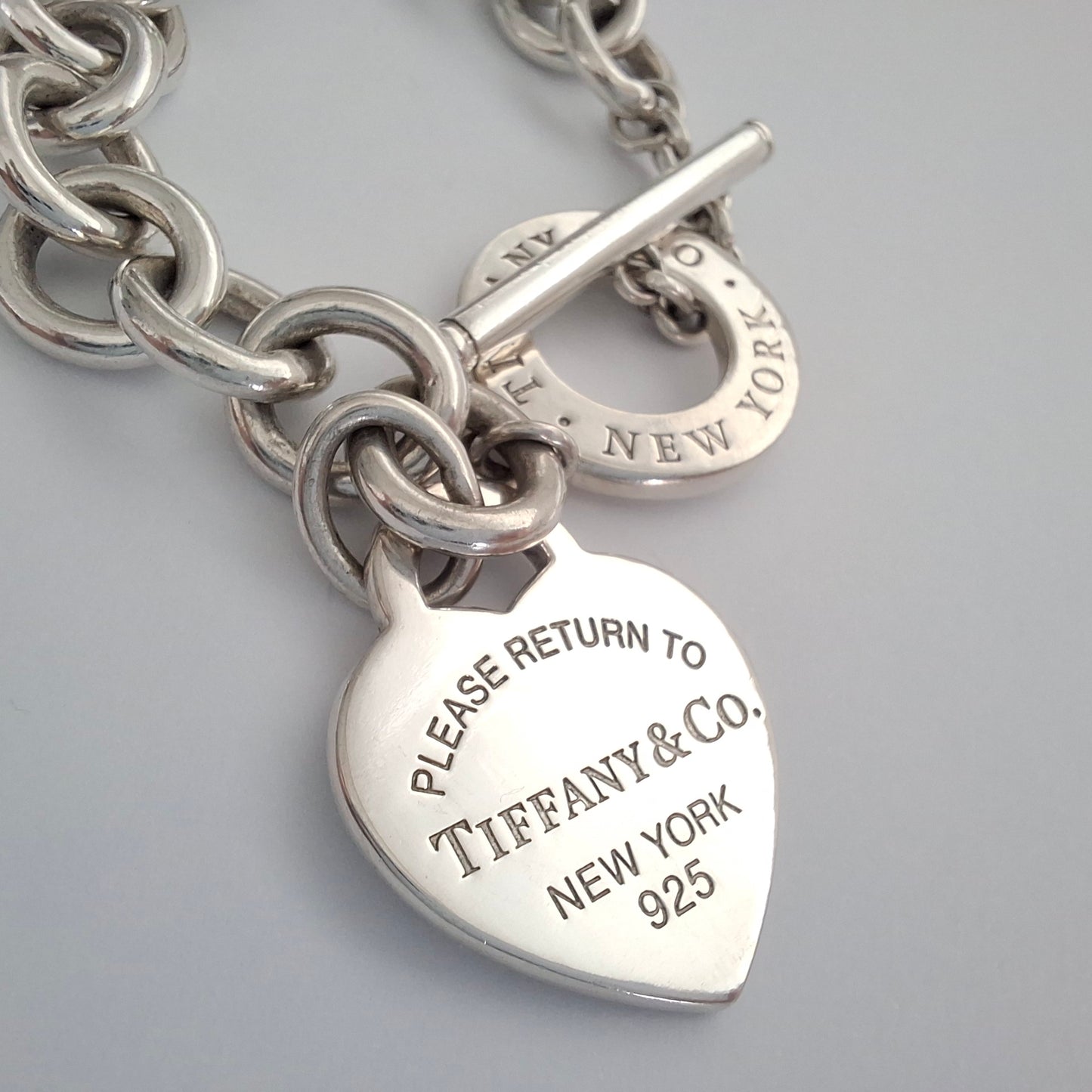 Tiffany & Co. Return to Tiffany Silver Heart Tag Toggle Bracelet