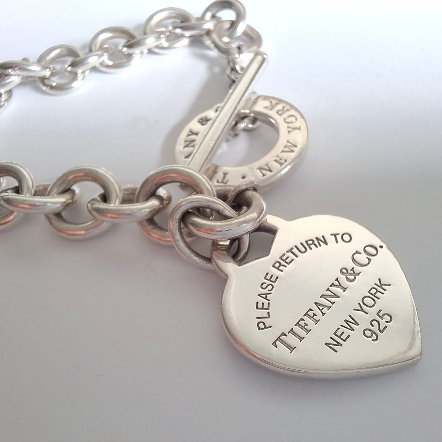 Tiffany & Co. Return to Tiffany Silver Heart Tag Toggle Bracelet