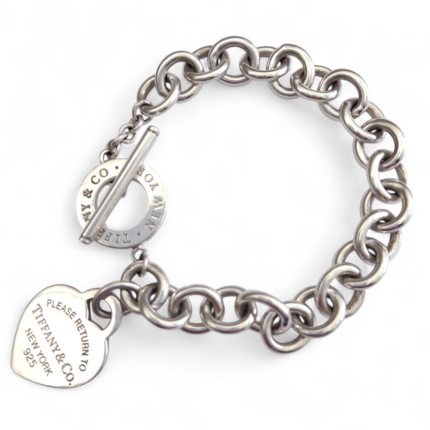 Tiffany & Co. Return to Tiffany Silver Heart Tag Toggle Bracelet