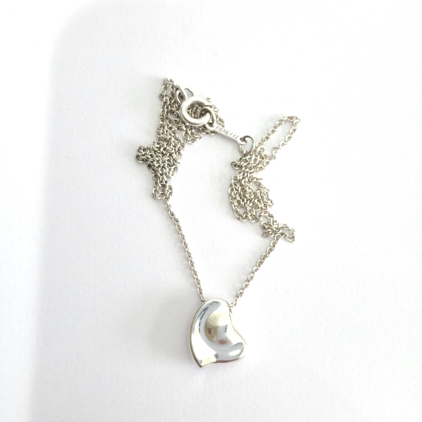 Tiffany & Co Elsa Peretti Full Heart Necklace in Sterling Silver