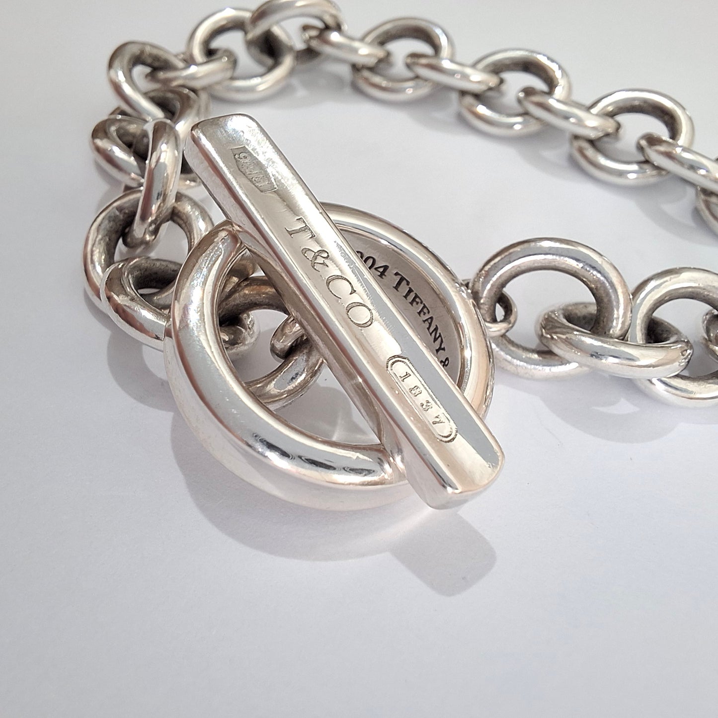 Vintage Tiffany & Co 1837 Toggle Bracelet in Sterling Silver