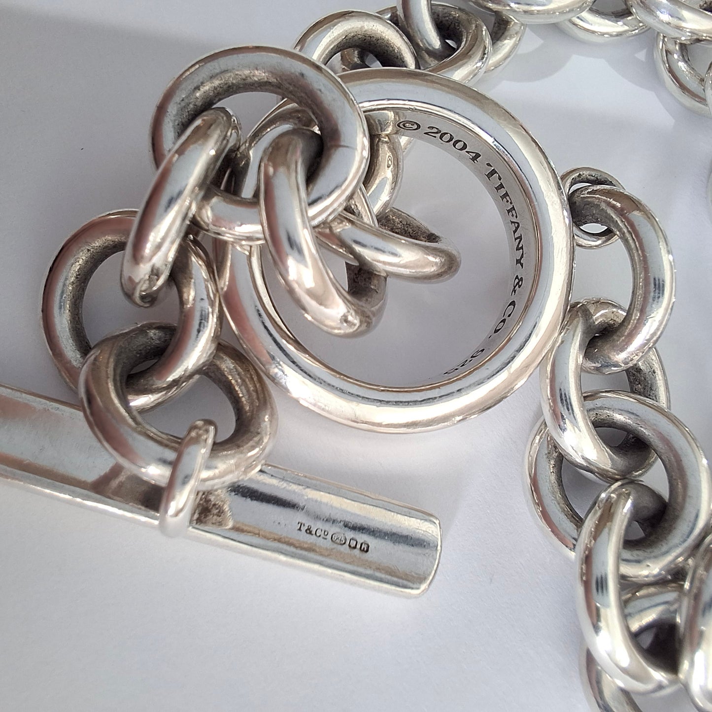Vintage Tiffany & Co 1837 Toggle Bracelet in Sterling Silver
